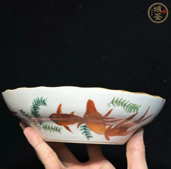古玩陶瓷粉彩盤(pán)真品鑒賞圖