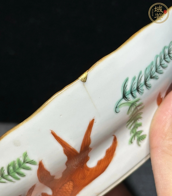 古玩陶瓷粉彩盤(pán)真品鑒賞圖