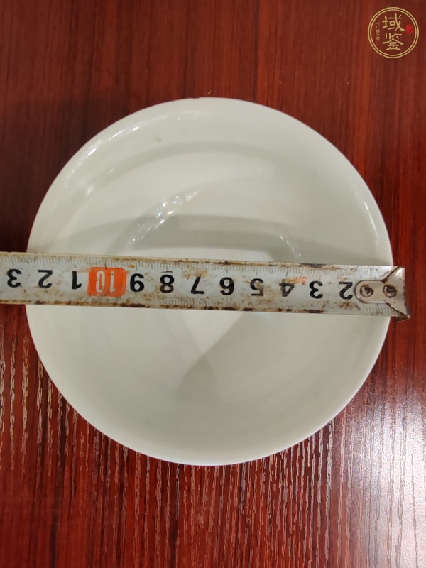 古玩陶瓷淺絳彩山水人物茶碗真品鑒賞圖