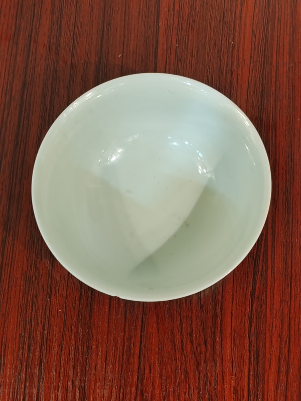 古玩陶瓷民國(guó)淺絳彩山水人物茶碗拍賣(mài)，當(dāng)前價(jià)格1200元