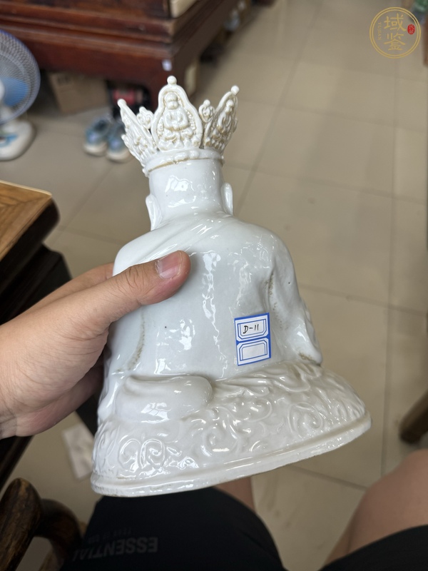 古玩陶瓷白釉佛像真品鑒賞圖