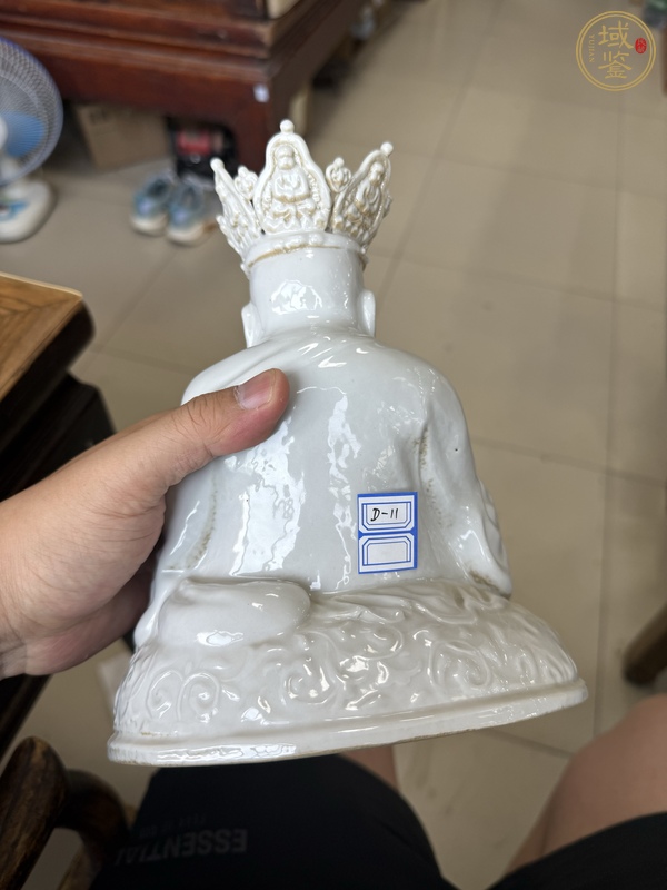 古玩陶瓷白釉佛像真品鑒賞圖