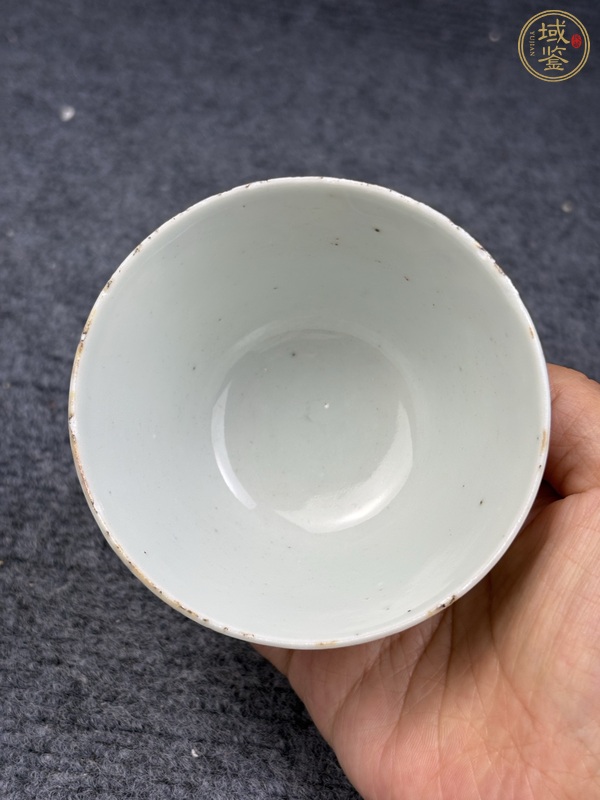 古玩陶瓷民國礬紅獅子杯真品鑒賞圖