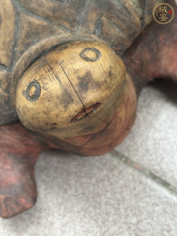 古玩雜項木雕烏龜真品鑒賞圖