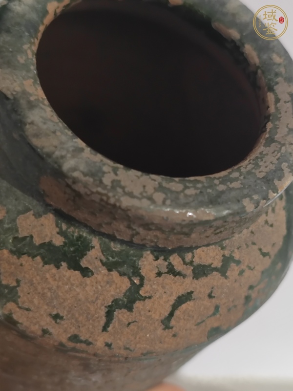 古玩綠釉罐真品鑒賞圖