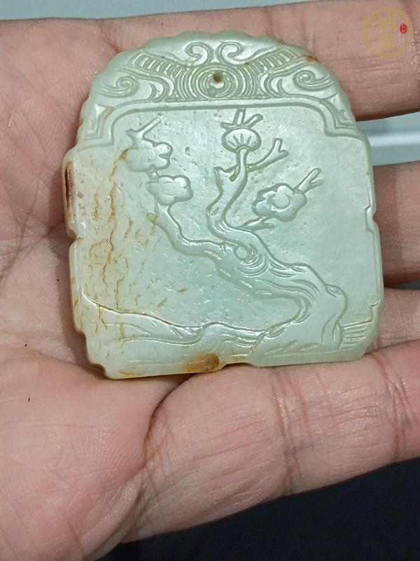 古玩玉器和田玉牌真品鑒賞圖