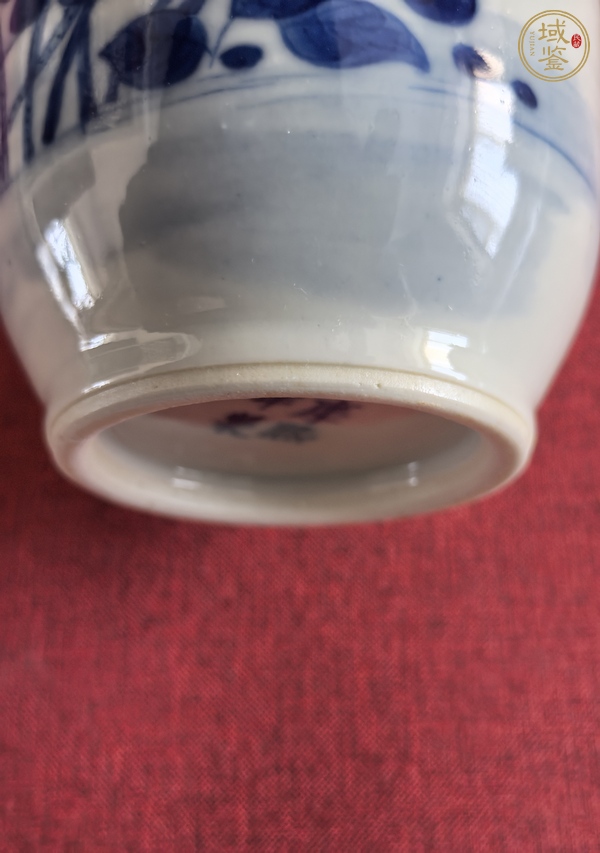 古玩陶瓷青花花鳥紋棒槌瓶真品鑒賞圖