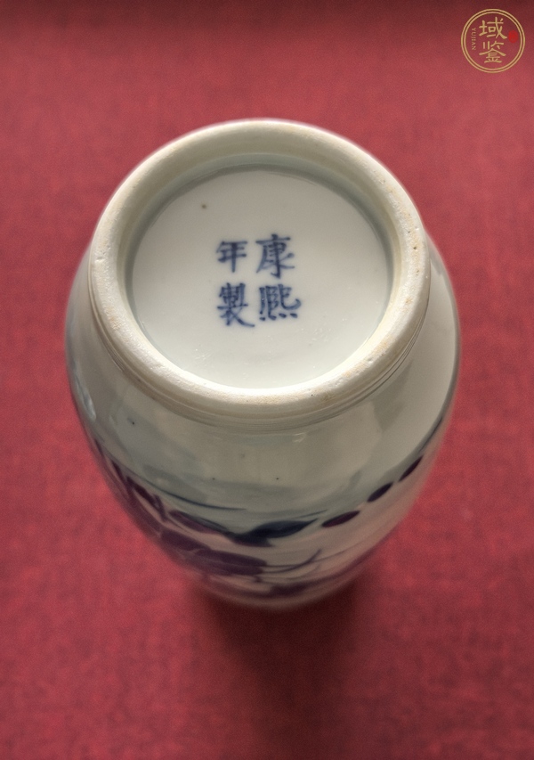 古玩陶瓷青花花鳥紋棒槌瓶真品鑒賞圖