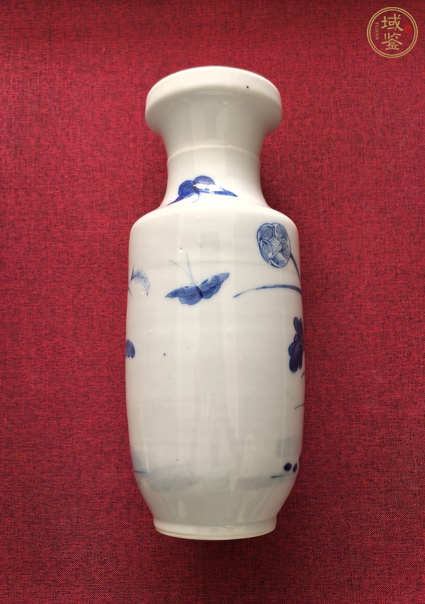 古玩陶瓷青花花鳥紋棒槌瓶真品鑒賞圖