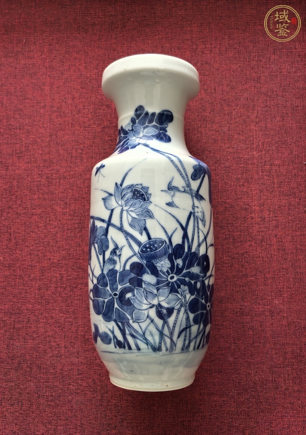 古玩陶瓷青花花鳥紋棒槌瓶真品鑒賞圖