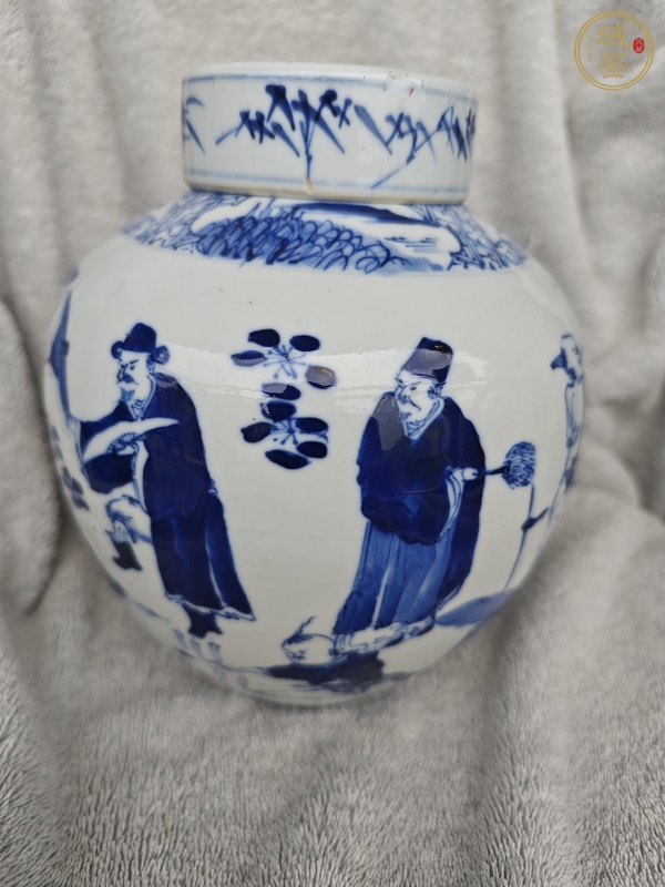 古玩陶瓷青花蓋罐真品鑒賞圖