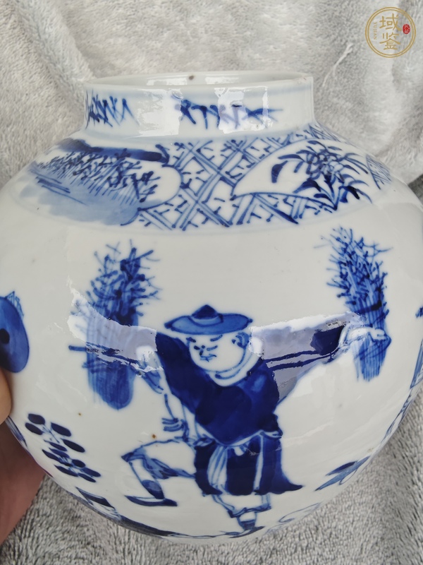 古玩陶瓷青花蓋罐真品鑒賞圖