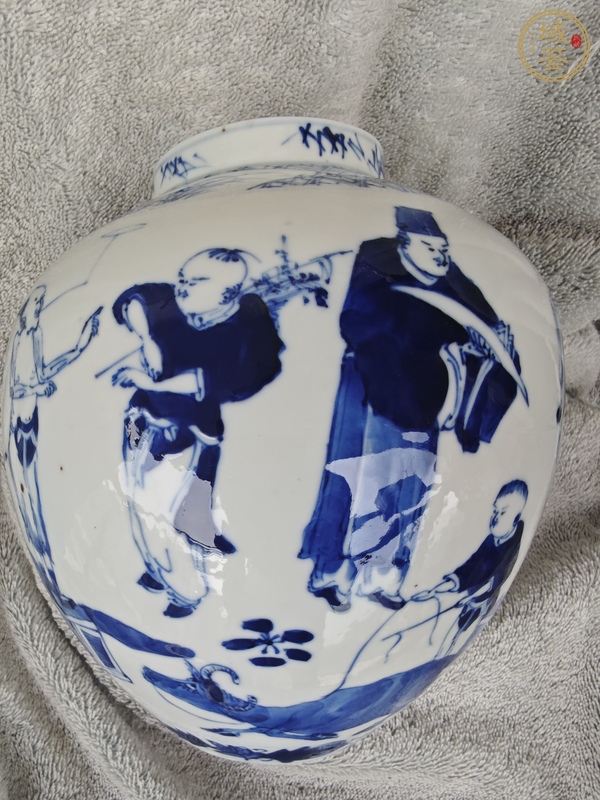 古玩陶瓷青花蓋罐真品鑒賞圖