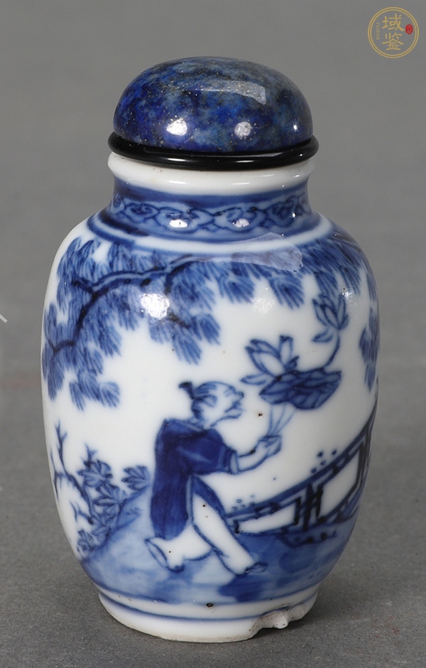 古玩陶瓷青花鼻煙壺真品鑒賞圖