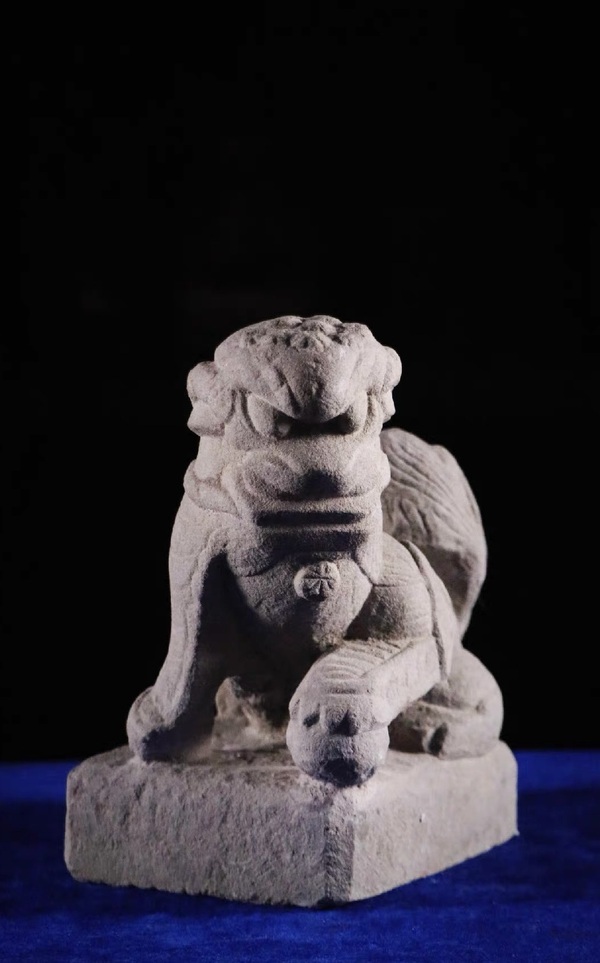 古玩轉賣清代石獅擺件拍賣，當前價格80元