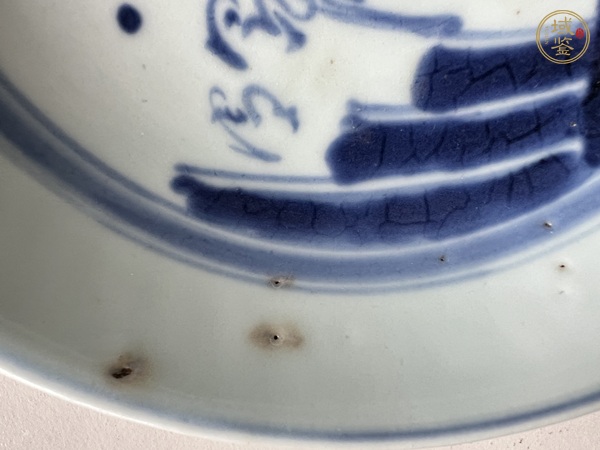 古玩陶瓷青花人物故事盤真品鑒賞圖