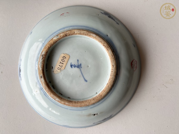 古玩陶瓷青花人物故事盤真品鑒賞圖