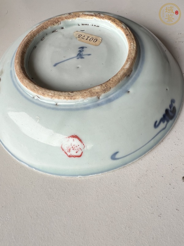 古玩陶瓷青花人物故事盤真品鑒賞圖