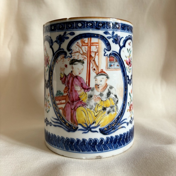 古玩陶瓷青花加彩馬克杯拍賣，當(dāng)前價格3280元