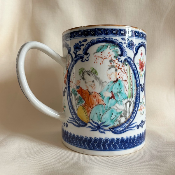 古玩陶瓷青花加彩馬克杯拍賣，當(dāng)前價格3280元