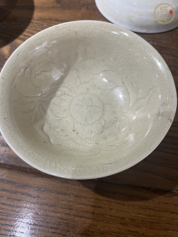 古玩陶瓷青白釉刻花碗真品鑒賞圖