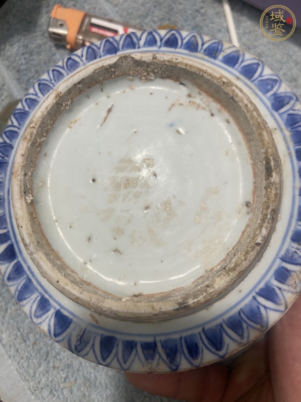 古玩陶瓷青花馬蹄碗真品鑒賞圖