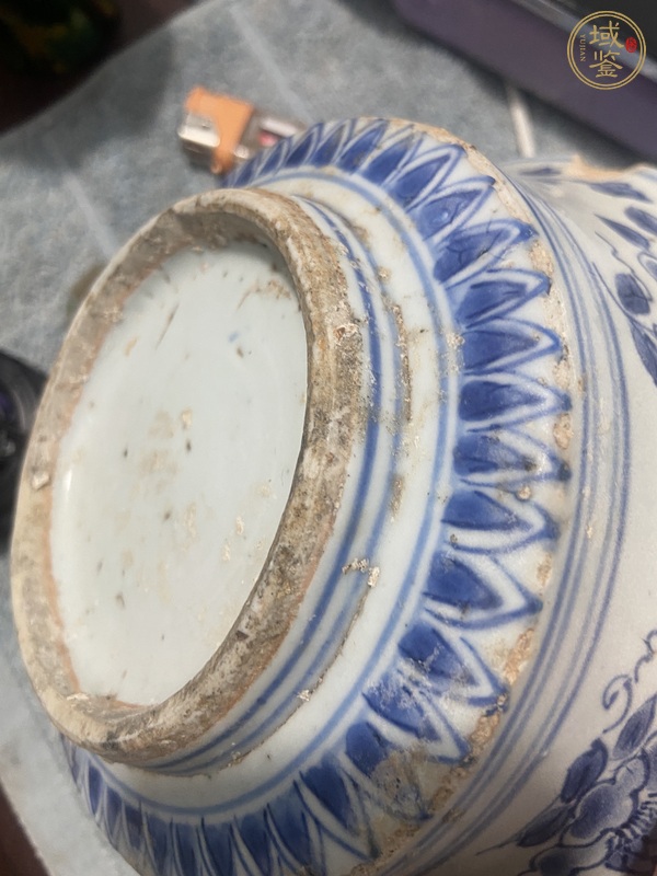 古玩陶瓷青花馬蹄碗真品鑒賞圖