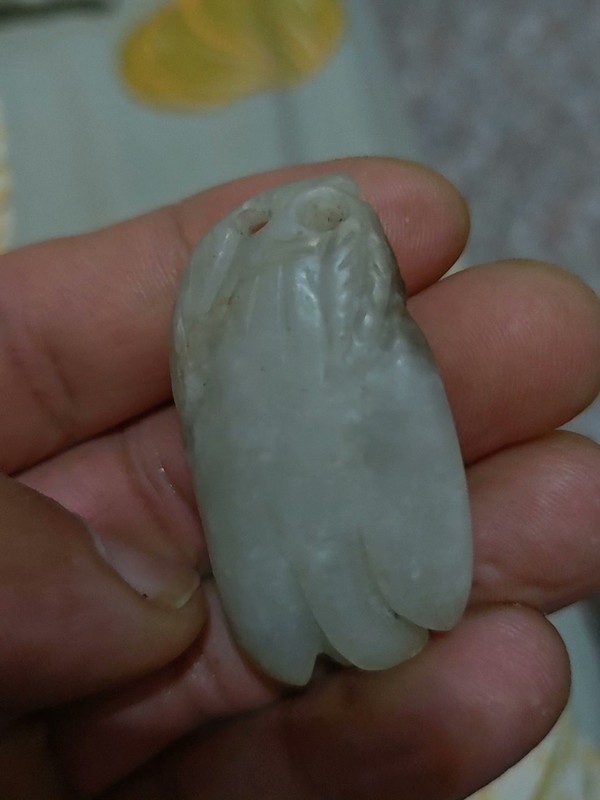 古玩玉器和田玉雕“瓜果墜”拍賣，當前價格600元