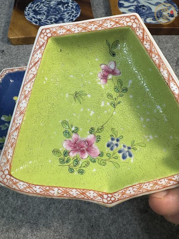 古玩陶瓷粉彩什錦攢盤真品鑒賞圖