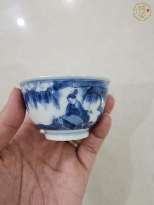 古玩陶瓷青花杯真品鑒賞圖