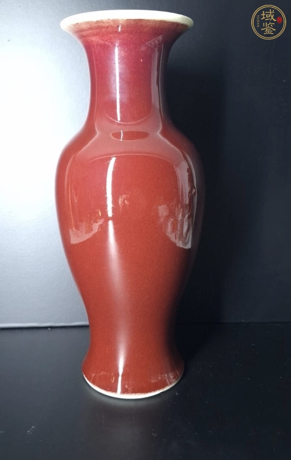 古玩創(chuàng)匯 郎窯紅釉觀音瓶真品鑒賞圖