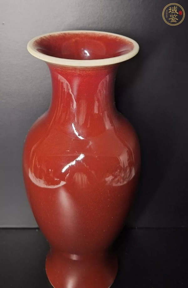 古玩陶瓷創(chuàng)匯 郎窯紅釉觀音瓶真品鑒賞圖