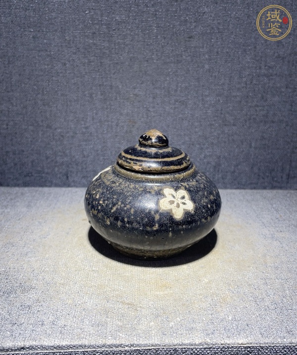 古玩陶瓷吉州窯蓋罐真品鑒賞圖