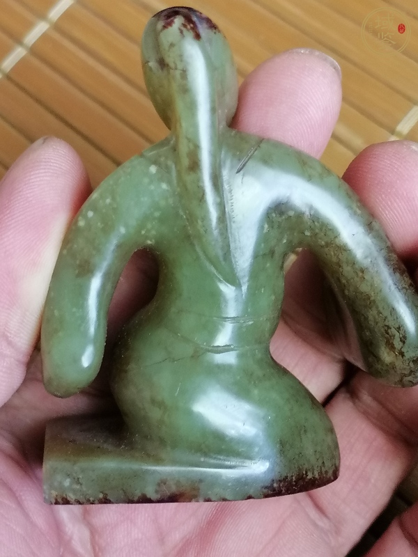 古玩玉器提油仿古“玉舞人”真品鑒賞圖