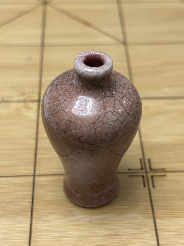 古玩陶瓷晚清紅哥釉梅瓶鼻煙壺拍賣，當(dāng)前價格4680元