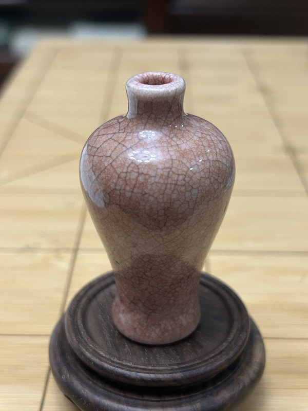 古玩陶瓷晚清紅哥釉梅瓶鼻煙壺拍賣，當(dāng)前價格4680元