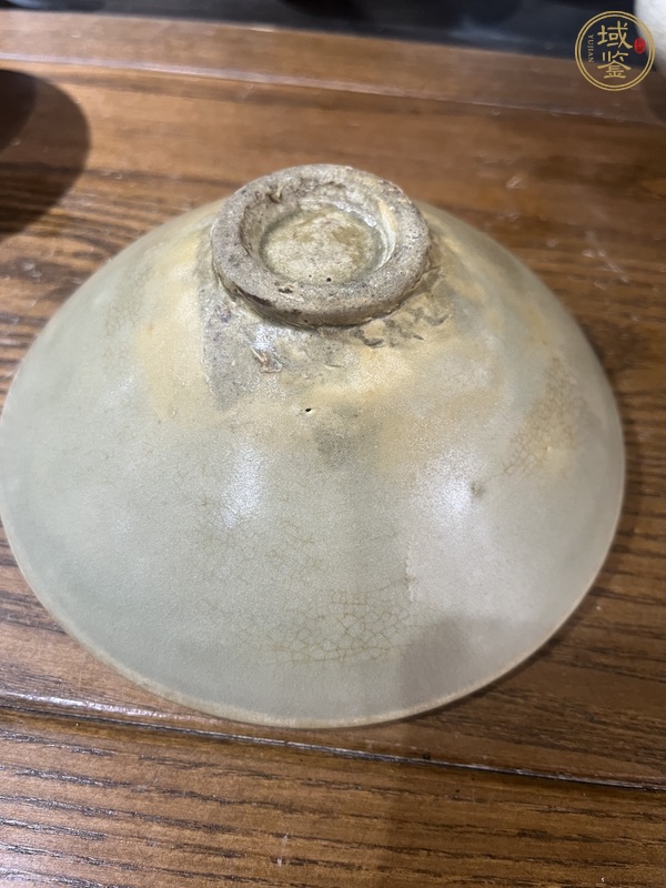 古玩陶瓷耀州窯青釉茶盞真品鑒賞圖