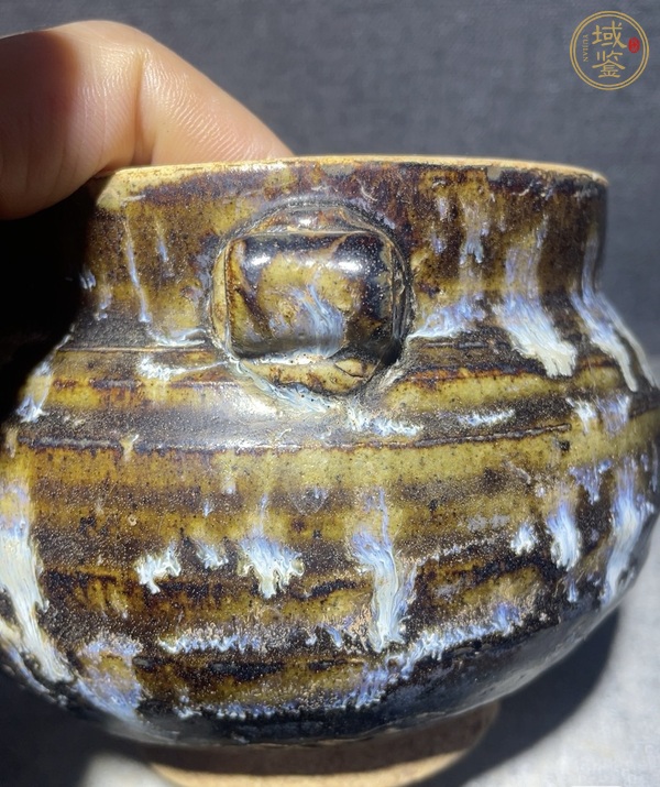 古玩陶瓷復(fù)窯蓋罐真品鑒賞圖