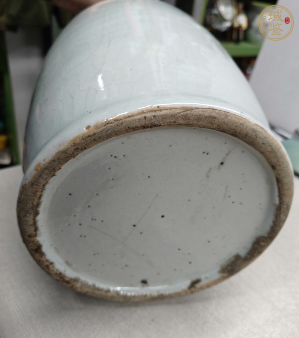古玩陶瓷富貴大吉圖青花瓶真品鑒賞圖