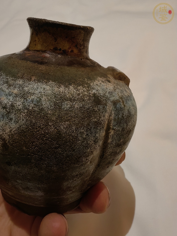 古玩陶瓷窯變釉瓜棱瓶真品鑒賞圖