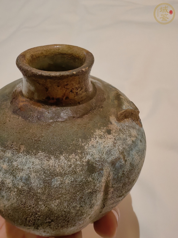 古玩陶瓷窯變釉瓜棱瓶真品鑒賞圖