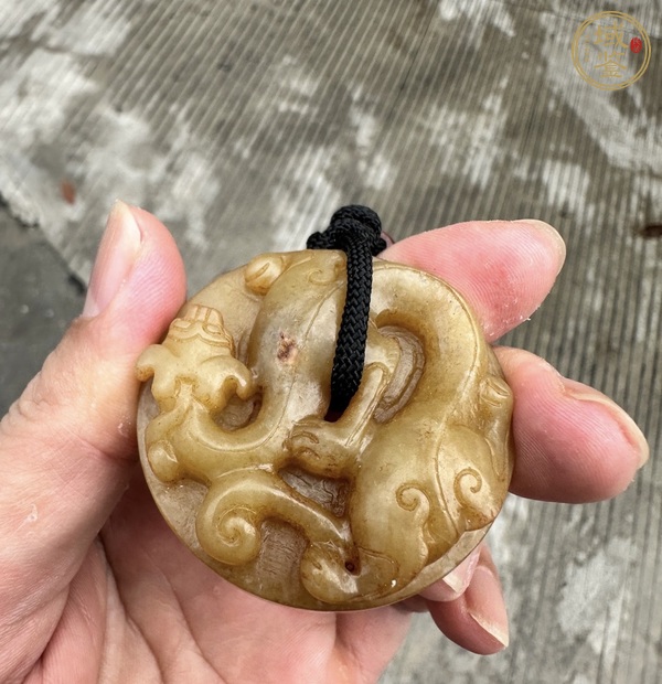 古玩提油仿古“螭龍紋”玉璧真品鑒賞圖