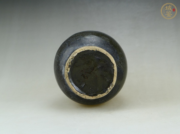 古玩陶瓷黑釉玉壺春瓶真品鑒賞圖