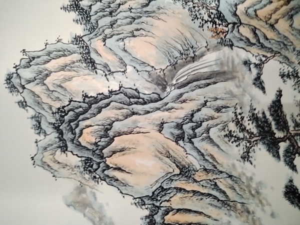 古玩字畫王輝山水拍賣,當前價格1888元