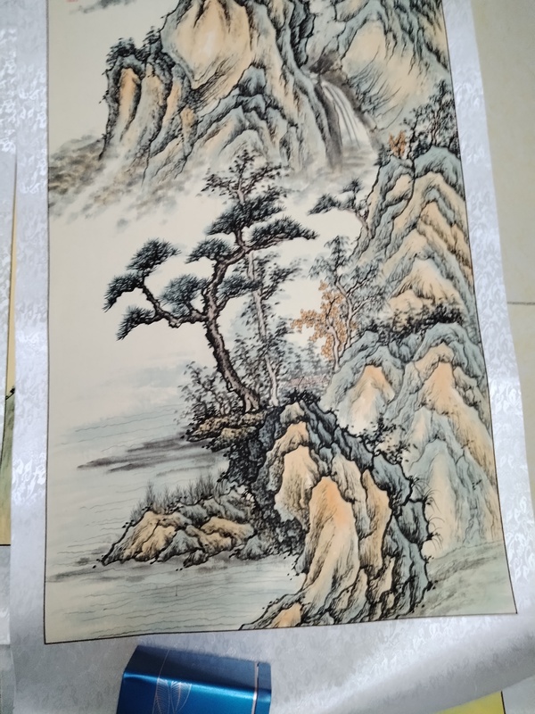 古玩字畫王輝山水拍賣，當前價格1888元