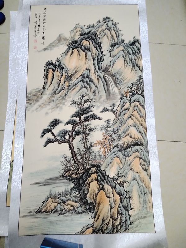 古玩字畫王輝山水拍賣，當前價格1888元