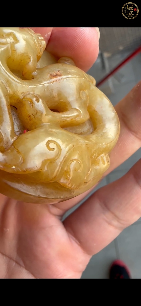 古玩玉器提油仿古“螭龍紋”玉璧真品鑒賞圖