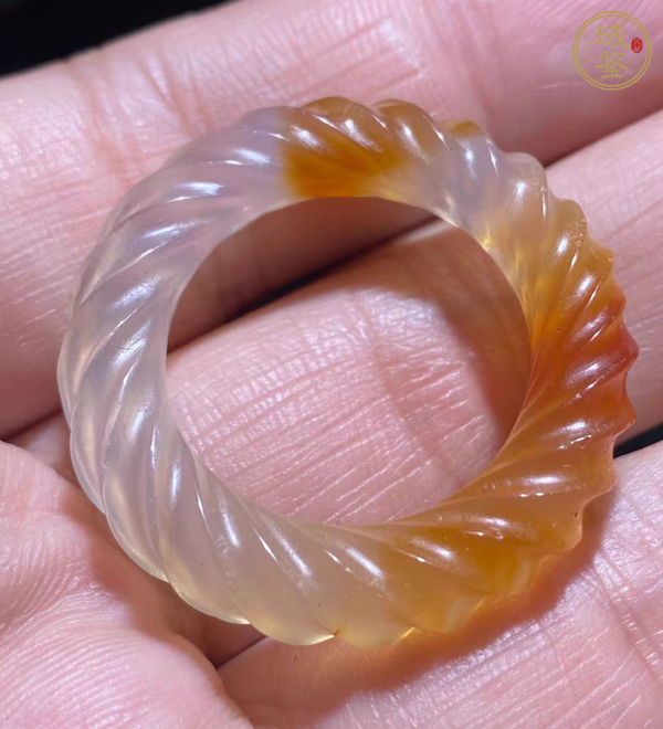 古玩玉器瑪瑙環(huán)真品鑒賞圖