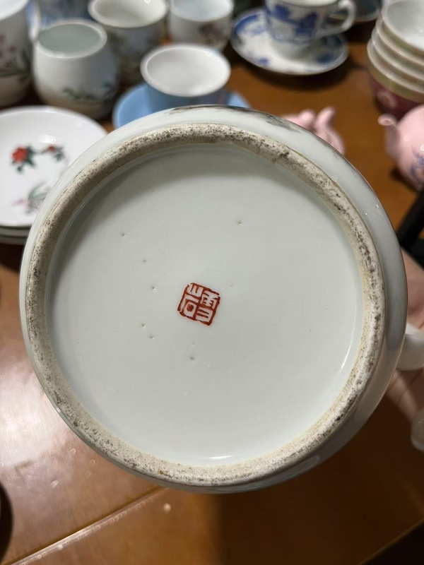 古玩陶瓷陳松粉彩壺拍賣，當(dāng)前價(jià)格10000元