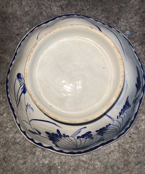 古玩陶瓷清末民初青花碗拍賣，當前價格130元